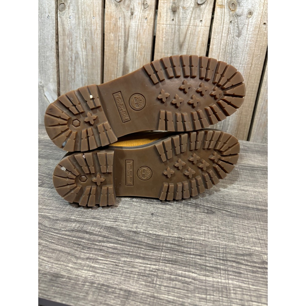 Timberland Courmayeur Valley Boots Wheat Yellow Leather A2HQ3 Womens 8.5 - Picture 5 of 6